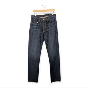 NWT Edwin Men's Walker Alamo Dark Wash Classic Straight Jeans Size 32